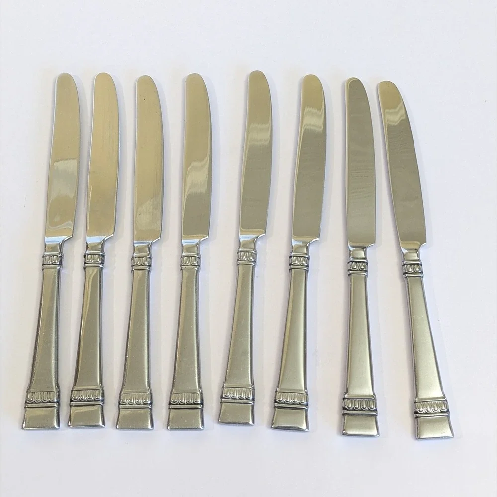 Oneida CADENCE Dinner Knife Knives 18/10 Stainless Indonesia (Set Of 8)